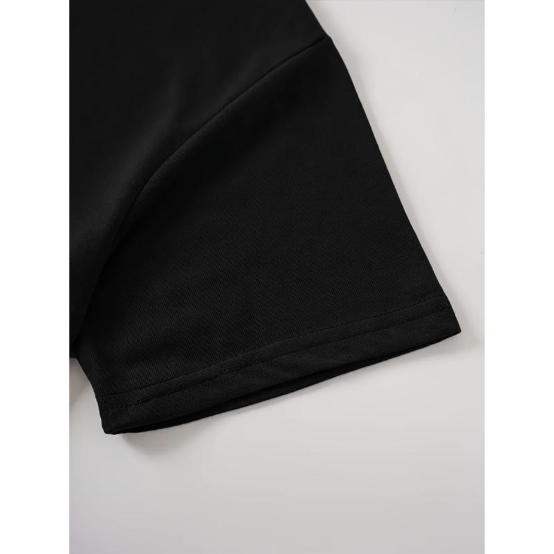 European Size Womens Fashion Spring Summer New Arrival Music Festival Cat Playing Guitar Casual Party Black T Shirt