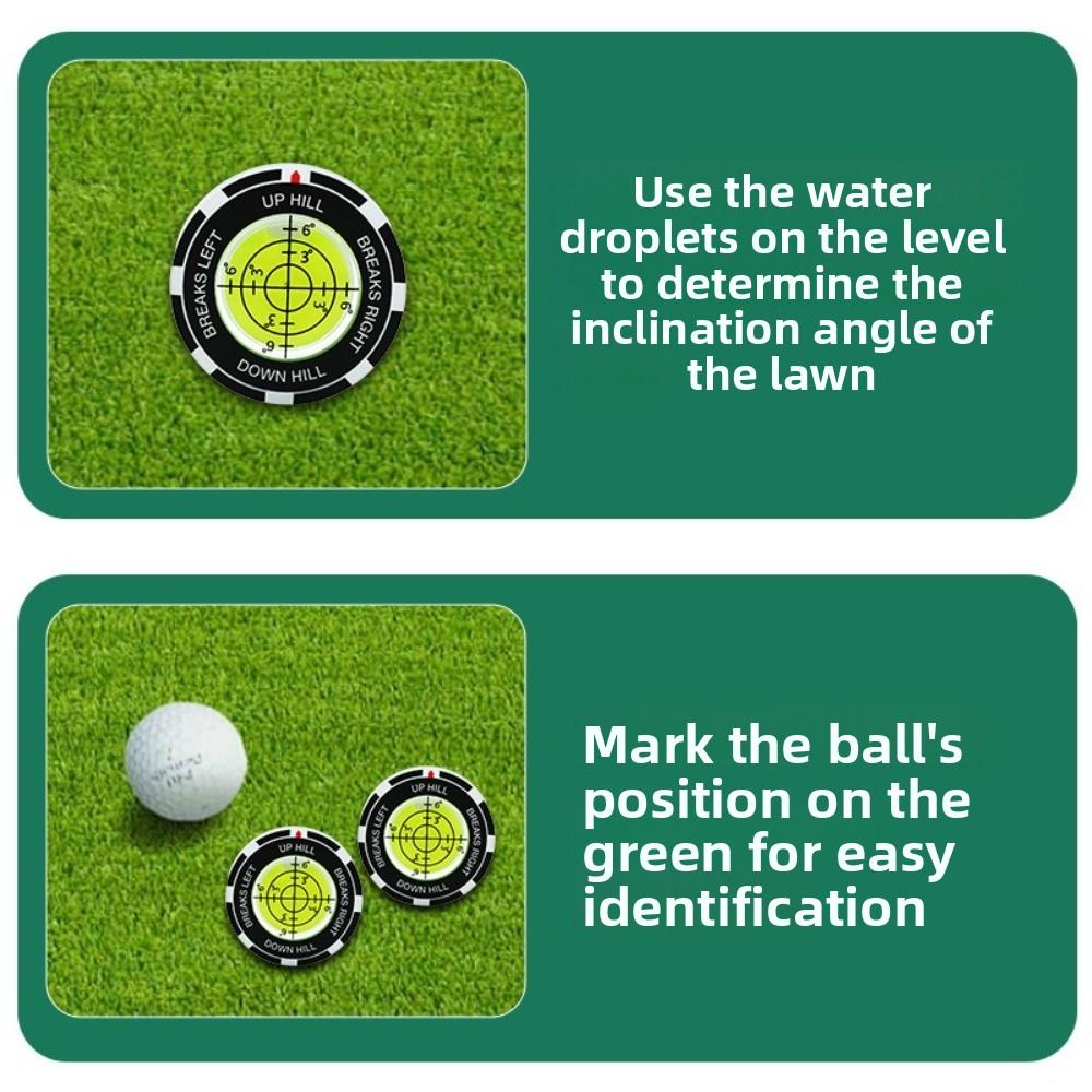 High Precision Golf Putt Ball Marker Bubble Levels Golfing Putting Aid Golf Training