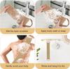 100% Natural Exfoliating Hemp Back Scrubber  Bath & Shower Body Brush Scrubber with Handle