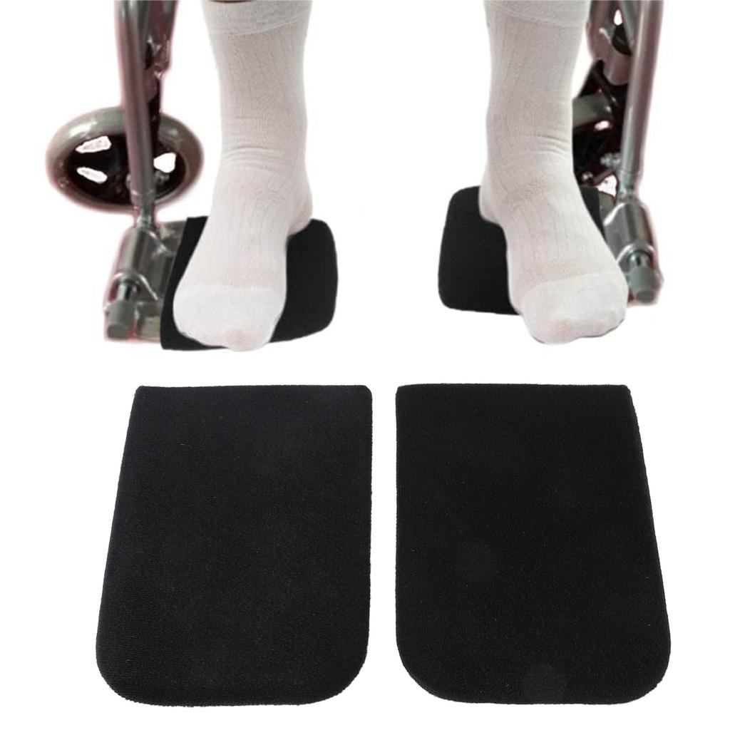 2pcs Elderly Wheelchair Footrest Cover Prevent Slip Avoid Scratch Footrest Protector Pad for Most Wheelchairs
