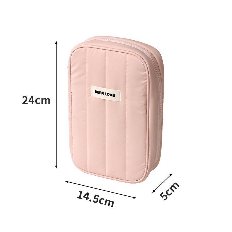 1pcs Portable Phone Cable Organizer Bag Large-Capacity Travel Charger Storage Pouch Stylish Power Bank Handheld Bag