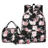 3 Piece Fashion Cute  Student School Bag, With lunch Box Bag,Lightweight Large Capacity Zipper Backpack Woman and Man, Unisex