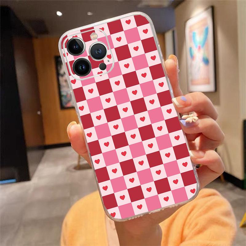 Phone Case For Iphone 17ProMax 17 Pro Air 16 15 14 13 Pro Max 16 15 14 13 Pro 15Plus Love Pink Heart