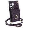 Samsung S25 Ultra Tilt Organ Leather Case A16 Card Phone Case NOTE20 Ring Phone Case