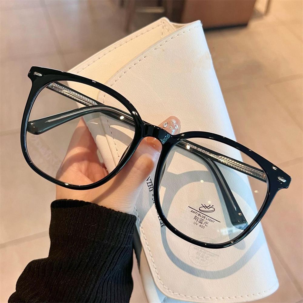 

Women Anti-Blue Light Glasses Ultra-Light Reading Glasses Men Fashion Computer Eyewear Transparent Frame Flat Light Eyeglasses чёрный