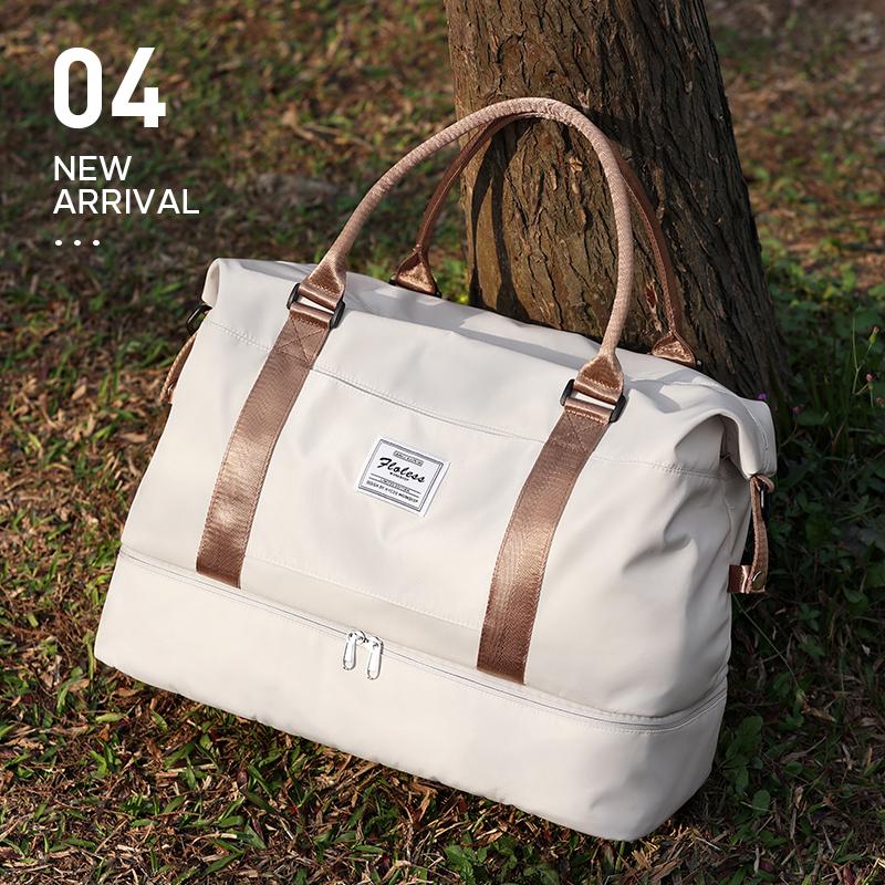 Weekender Bags For Women,Personal Item Travel Bag With Shoes Compartment,Overnight Travel Duffel Bag With Toiletry Bag