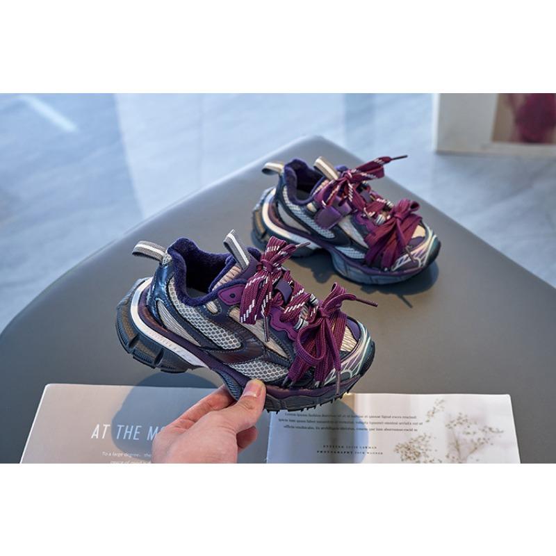 Dětská módní značka Boty Jaro a Podzim Nové Dívčí Sportovní boty Chlapecké Tátovy boty Letní Prodyšné Síťované boty