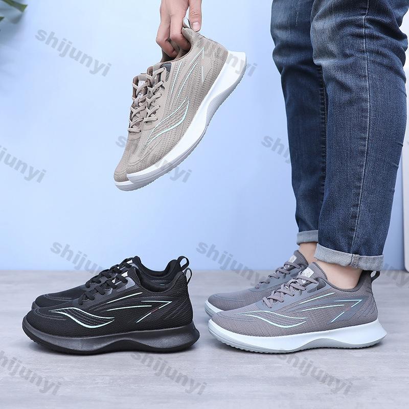 Fashion Men Shoes 2025 Spring Autumn New Breathable Non Slip Platform Sneakers Comfortable Sewing Lace-up Casual Shoes Men Loafer Shoes