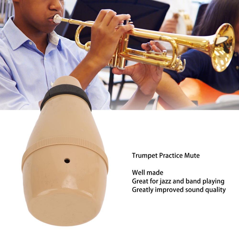 Wood Color Trumpet Silencer ABS Material Trumpet Cup Mute  For Trumpet Practice