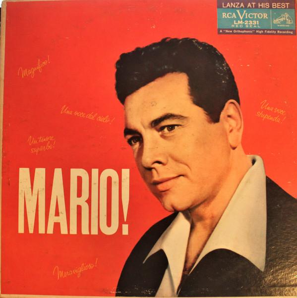 Виниловая пластинка MARIO LANZA Mario LM2331 RCA VICTOR 1959 США Классическая Б/У