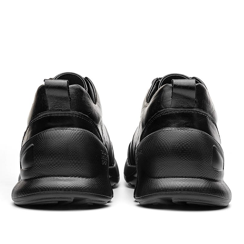 2025 Men's Casual Shoes, Top-layer Cowhide Leather Shoes, Comfortable Upper, 6CM Height Increase, Light Outdoor Casual Shoes