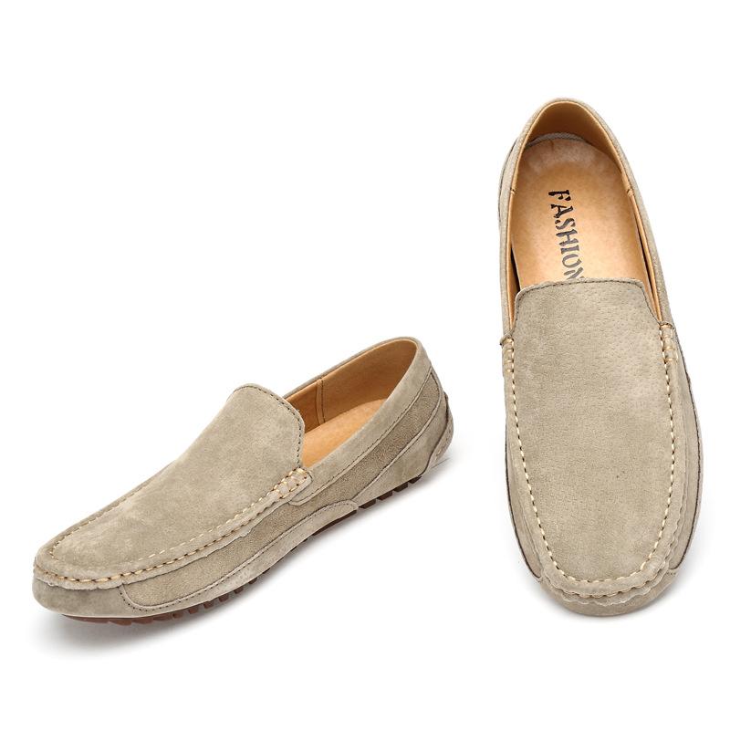 Suede Leather Man Loafers Luxury  Casual Shoes For Men Boat Shoes Handmade Men Slipon Driving Shoes Male Moccasins 99
