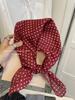 18Cm Cotton and Linen Cashew Small Square Scarf Spring Summer and Autumn Thin Decorative Scarf Air Conditioner Room Neck Scarf Headband Headscarf