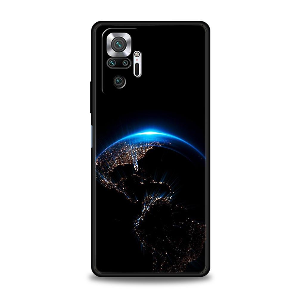 Handyhülle für Xiaomi Redmi Note 14 13 12 5G 9S 9 10 11 Pro Plus 4G 9T 14C 13C 12C 10C 9C 9A Weiche Hülle Erde Sterne Weltraum