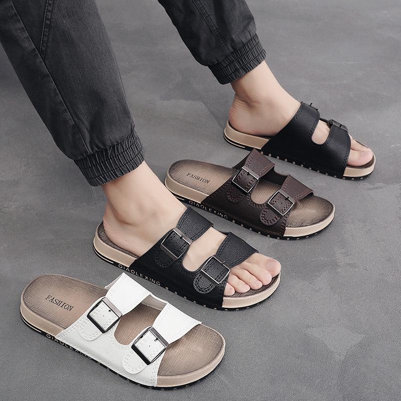 Fashion Men's Casual Slippers Outdoor Anti Slip Beach Sandals Summer Fashionable Men's Shoes