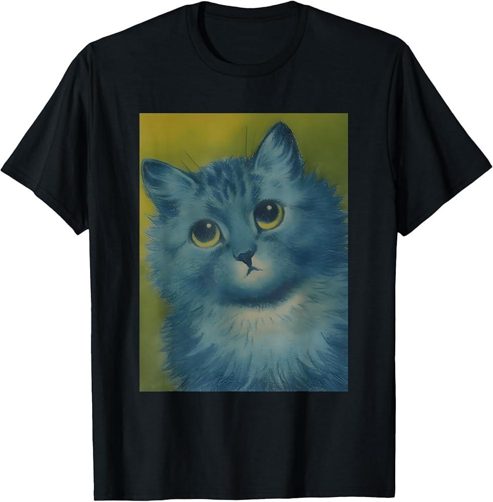 Blue cat by L. Wain T-Shirt Unisex T-Shirt XXXL