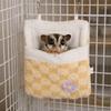 Ferret Nest Warm Hamster Plush Hammock Thicken Velvet Pet Swing Bag Comfortable Soft Sugar Glider Hanging Hammock Winter