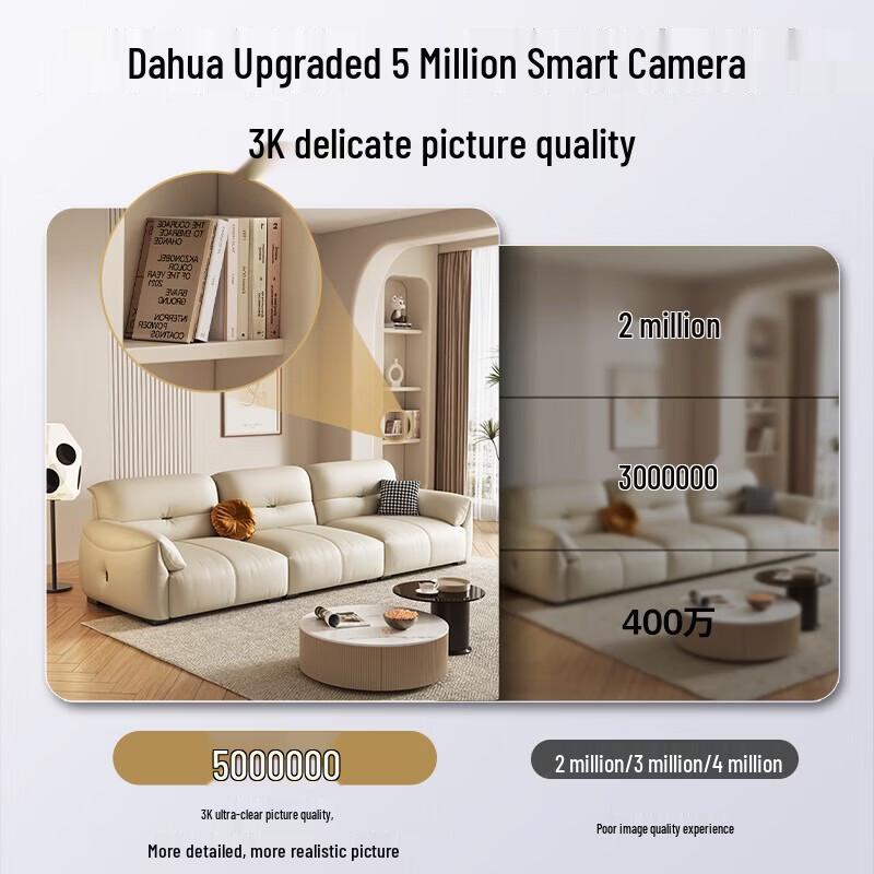 

Dahua 5MP Wi-Fi Smart AI PTZ Home Security Camera