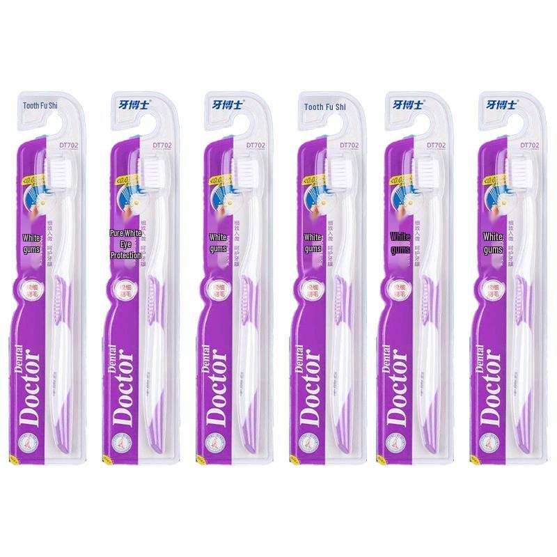 Yaboshi DT702 Soft Bristle Toothbrushes (6-Pack)