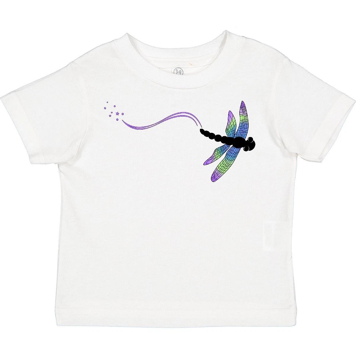 

Inktastic Dragonfly Toddler T-Shirt Bug Insect Wings Rainbow Fly Flight Zoom Kid 140