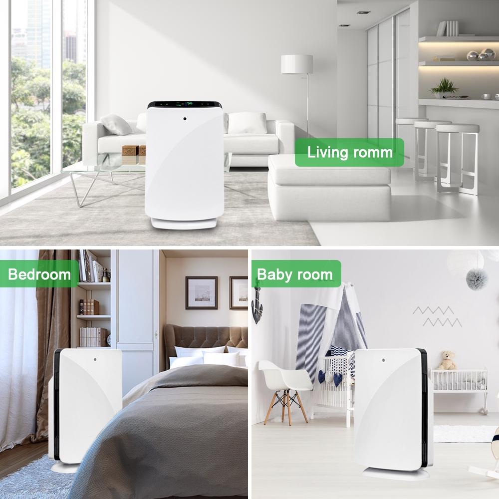 Air Purifier True with HEPA Filter Odor Allergies Remover for Smoke/Dus,/VOCs/Pollen/ Pet Dander/PM2.5 Home Office Use