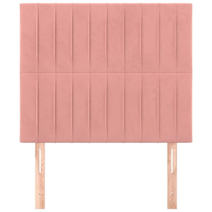 Maison Exclusive - Tête de lit Rose 90x5x118/128 cm Velours