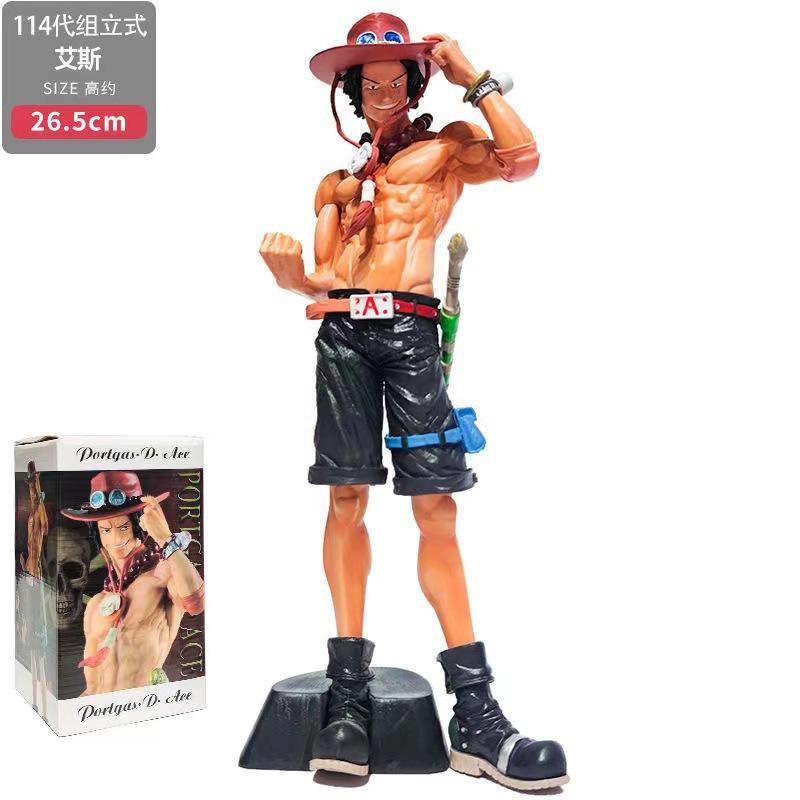 ONE PIECE group Ace figure ONE PIECE doll 114 generation Ace model ornament straw hat group voyage king