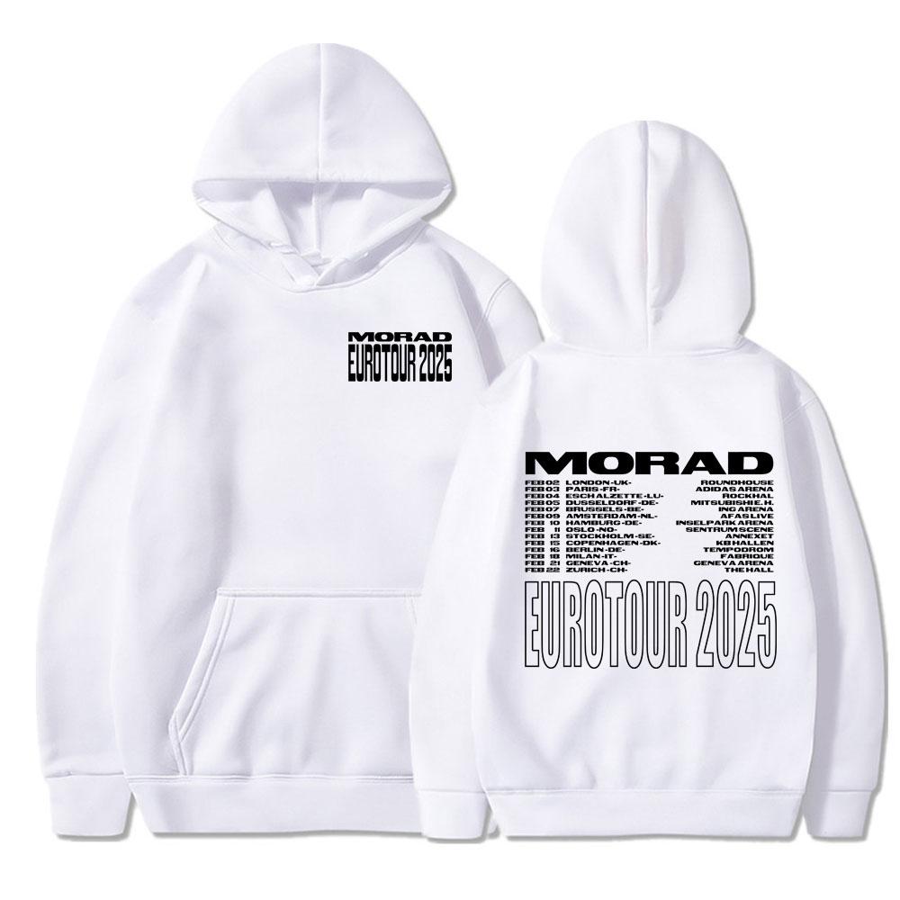 Rapper Morad 2025 Tour Hoodies Men's Women Harajuku Hip Hop Pop Music Street Sweatshirt Casual Oversized Pullovers Streetwear