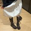 Women Knee High Boots 2026 Autumn New Gladiator Knights Boots Fashion Anti Slip Platform Buckle Outdoor High Quality Botas Mujer