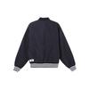 Adidas Casual Baseball Collar Striped Cotton Jacket Men Outerwear Legend-Ink-Blue White IZ1602