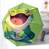 1pc Froggy Laughter Automatic Open/Close Umbrella, Portable Folding Umbrella for Travel, Themed Events008