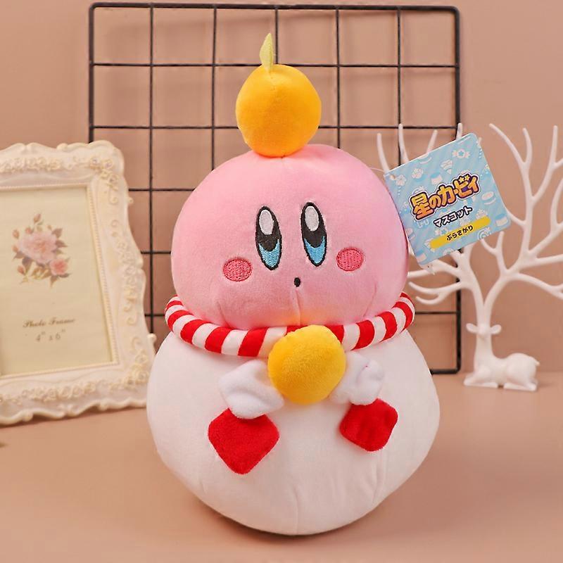 Anime Kirby Plush Toy Kawaii Cute Pink Cartoon Soft Stuffed Animal Doll Fluffy Pillow Home Decor Birthday Gift for Kids