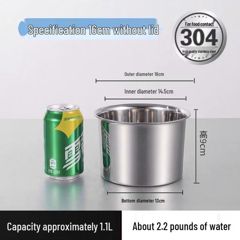 OLOEY 304 Stainless Steel Lard Pot & Seasoning Container