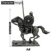 Metal Cavaleiros Medievais Exército Centauro Soldado de Cavalaria Modelo Brinquedo Figura Jogo de Tabuleiro Decoração de Casa