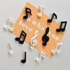 6-delat set med musikalnoter kylskåpsmagneter Kreativa musikalnoter kylskåpsmagneter Foton Kommentarer Klistermärken Heminredning