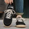 Fashion 2025 Autumn New Style Men's Fashion Trend Casual Canvas Thin Soled Shoes Low Top Comfortable Versatile Non Slip Lace Up Sneakers