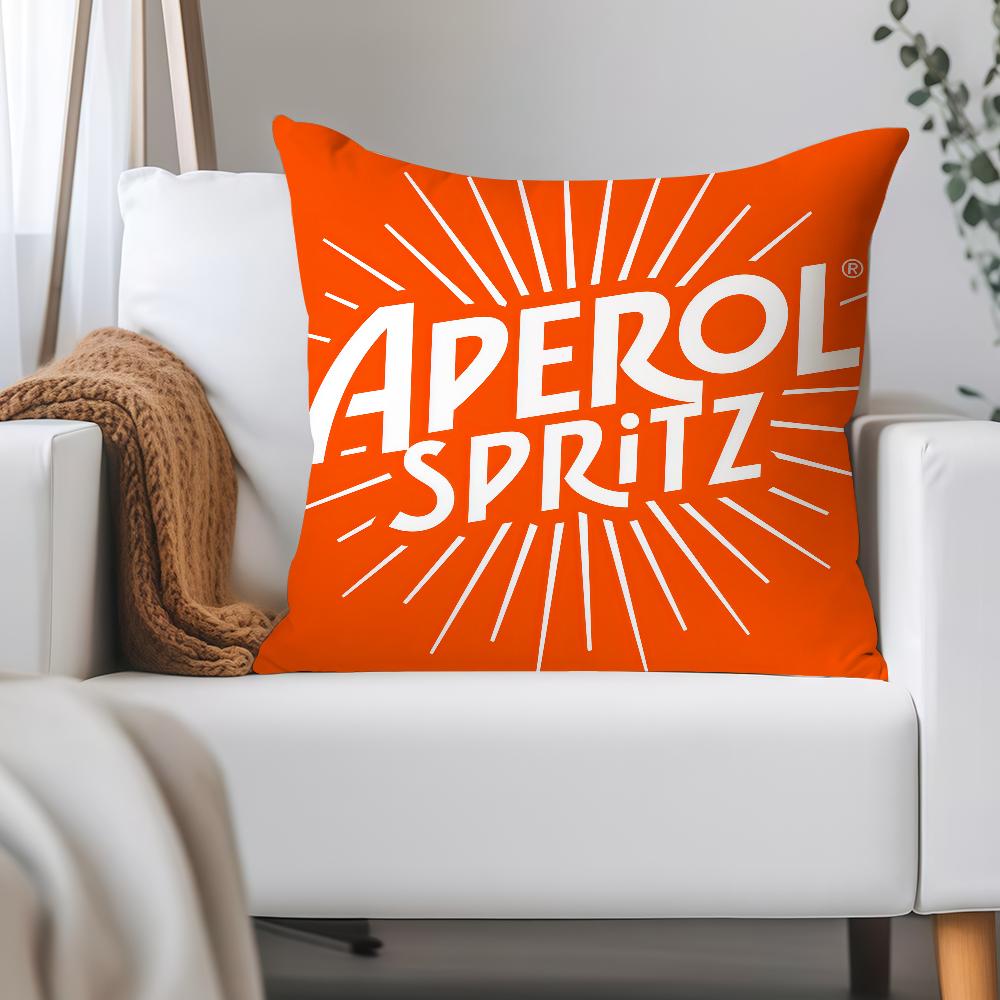 Aperols Spritz Flannel Pillow Case Applicable Space For Guest Rooms Interiors Cars Office House Decoration