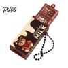 Snap Chocolate Toy Simulated Keychain Pendant, Stress Relief Pendant with Ball Chain, Hanging Decorative Accessory for Backpacks Handbags Fake