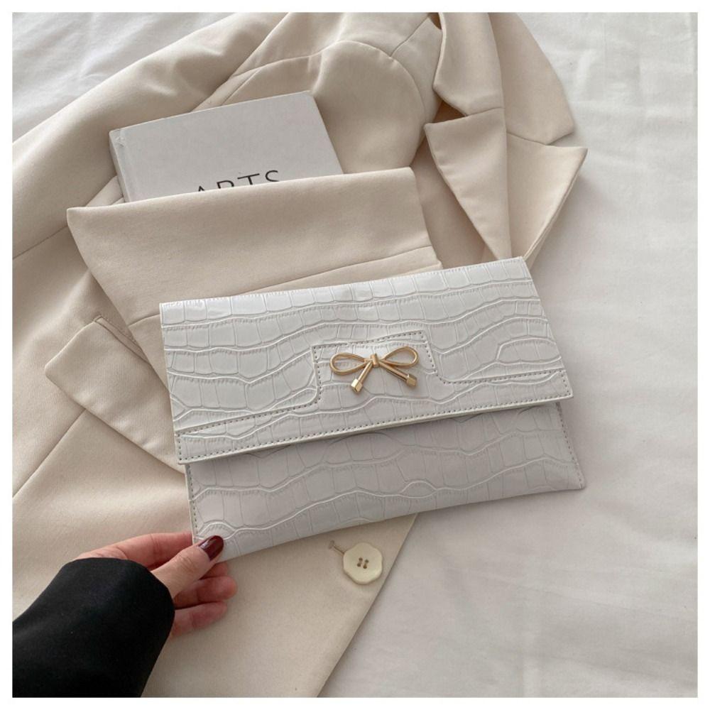 Purse Ladies Clutch Bag Handbag Evening Banquet Bag Casual Bow Envelope Bag  Office