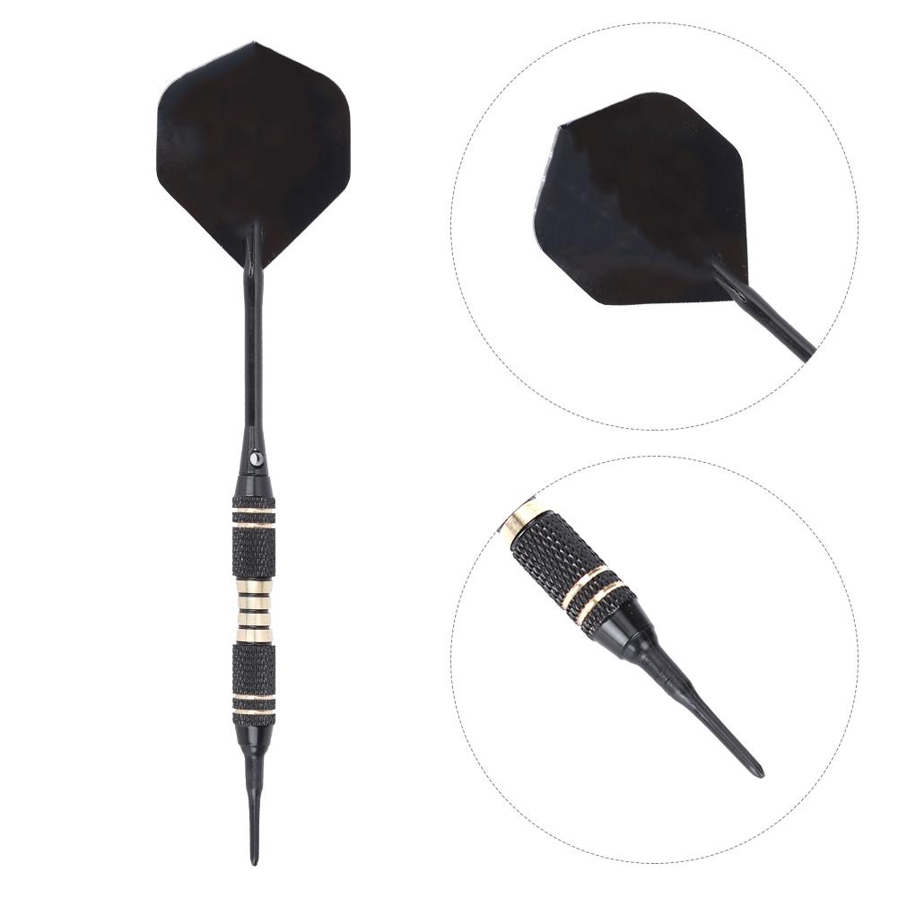 Sport Game Professional Quality Dart Pure Copper Nickel Black Soft Dart Set Accessory