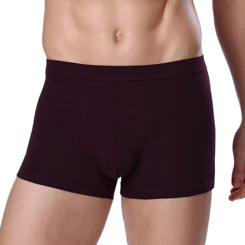 Plus Size Cotton Men S Boxer Briefs Solid Breathable Underwear
