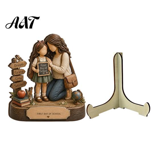 Premium Material Decorative Art Wooden Reading Desktop Ornaments for Home Office Decor, Minimalist Figurine, Wear-resistant Crafts Creative