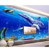 Landscape Sea Whales Wall Papers Home Decor Painting 3d Wall Murals Wallpaper