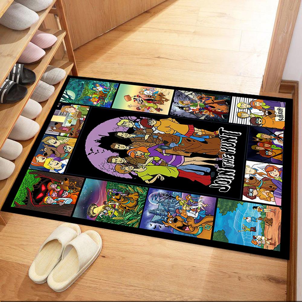 Scooby-doo Mystery Solving Team Square Rugs Are a Great Choice for Living Rooms, Bedrooms, Home Décor, and As Gifts.