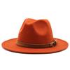 Filz-Fedora-Hut mit breiter Krempe für Sommer- und Herbst-Modebegeisterte