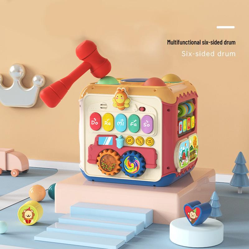 Multifunctional Music & Puzzle Hexahedron for Children's Early Education