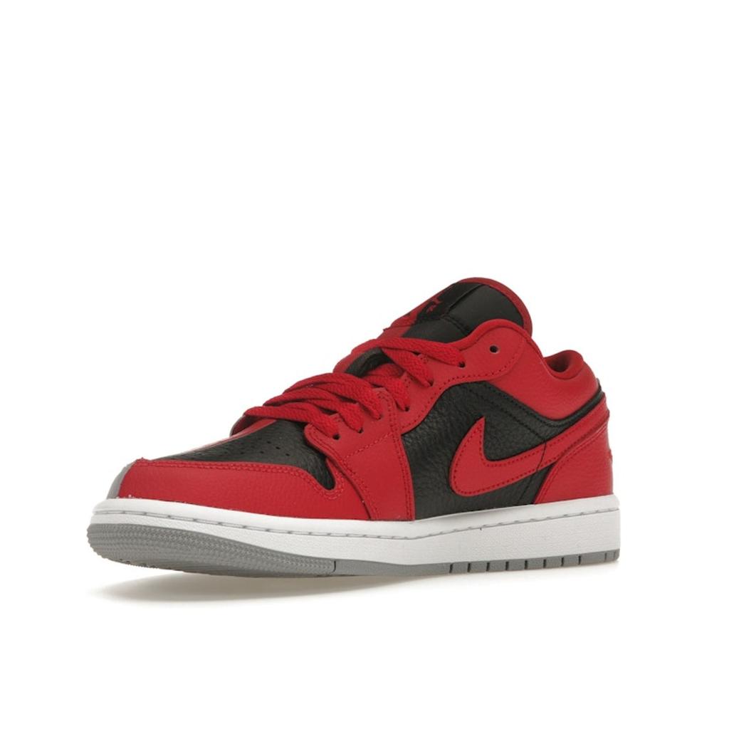 Air Jordan 1 Low SE Split - Gym Red Cement Grey Women Sneakers Black White DR0502-600