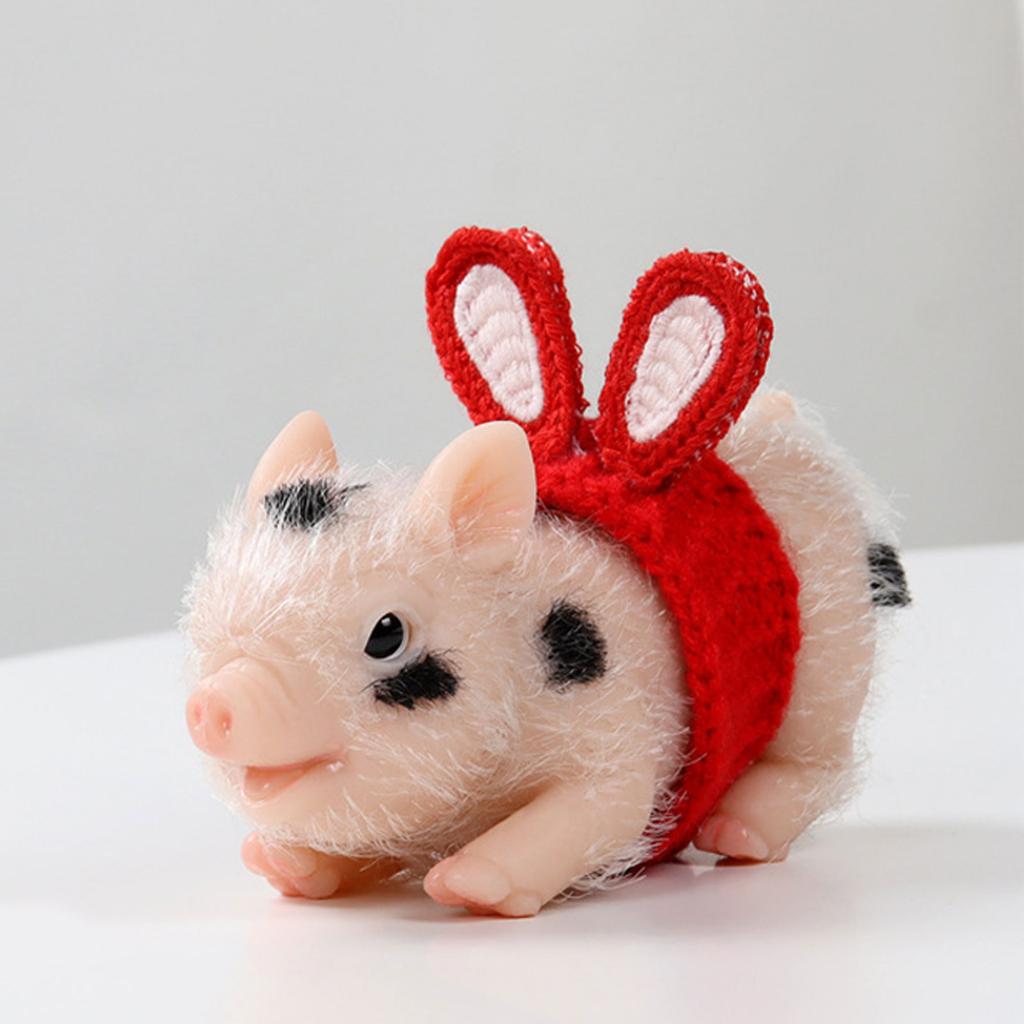 Handmade Realistic Pig Figure Toy Animal Figure Dolls Squeeze Piggy for Stress Relief Animal Figurine Kids Cognitive Toy