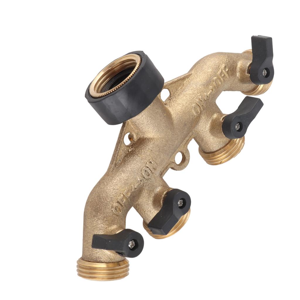 4 Way Water Hose Splitter Faucet Connector Adapter for Agricultural Irrigation American Thread