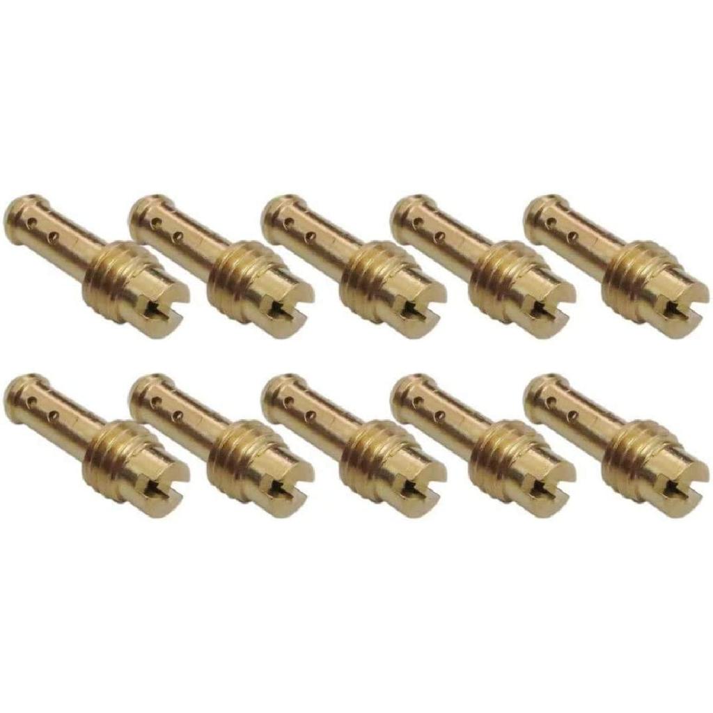 10pcs Pilot Jet Fuel Injector for MIKUNI VM/TM/TMX Carburetor 15-37.5 8 Bleed Holes